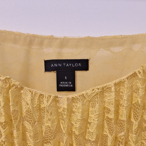 Ann Taylor Yellow Lace Camisole - Picture 2 of 4